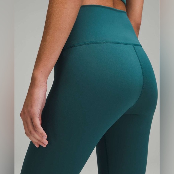 🍋Lululemon Wunder Train High-Rise Tight 27.5” Storm Teal - Picture 3 of 12
